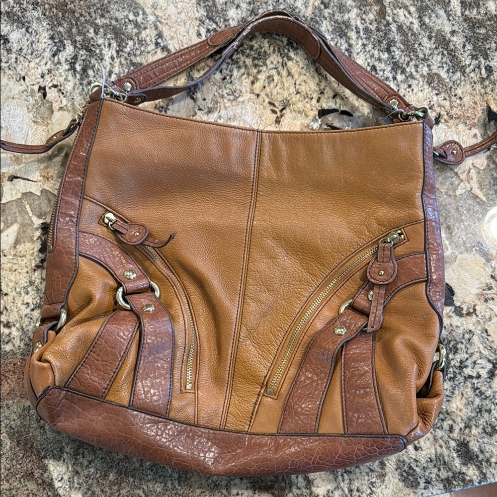 Etienne Aigner Brown Leather Shoulder Bag
